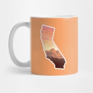 Southern California Sunset Map Mug